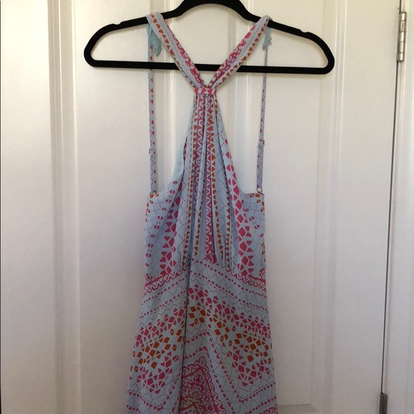 Danela Halter-Neck Geometric Print Cocktail Dress - Picture 5 of 6